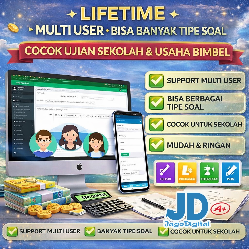 Aplikasi Ujian Online CBT Siswa Mahasiswa berbasis web