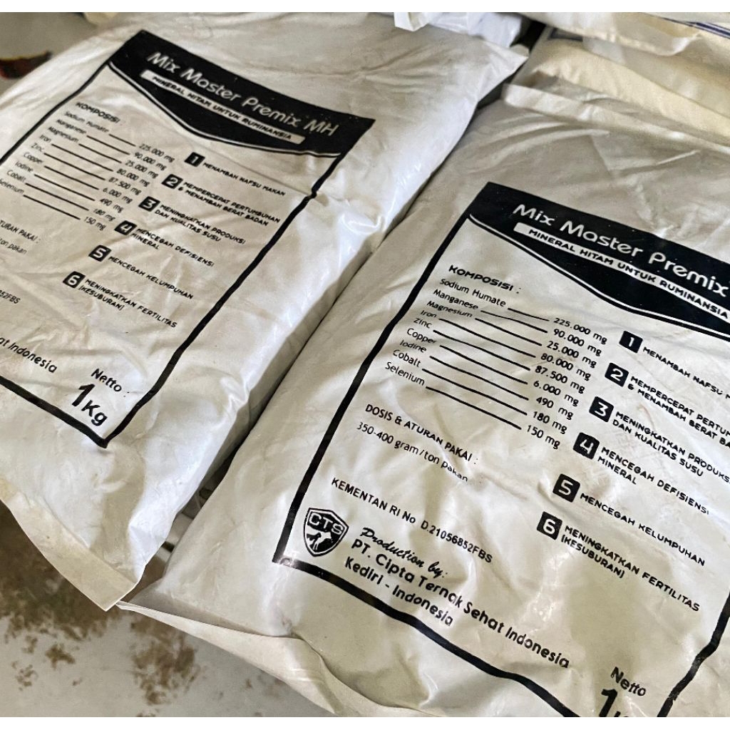 Mix Master MH - Mineral Hitam Untuk Hewan Ternak Sapi Kambing Domba