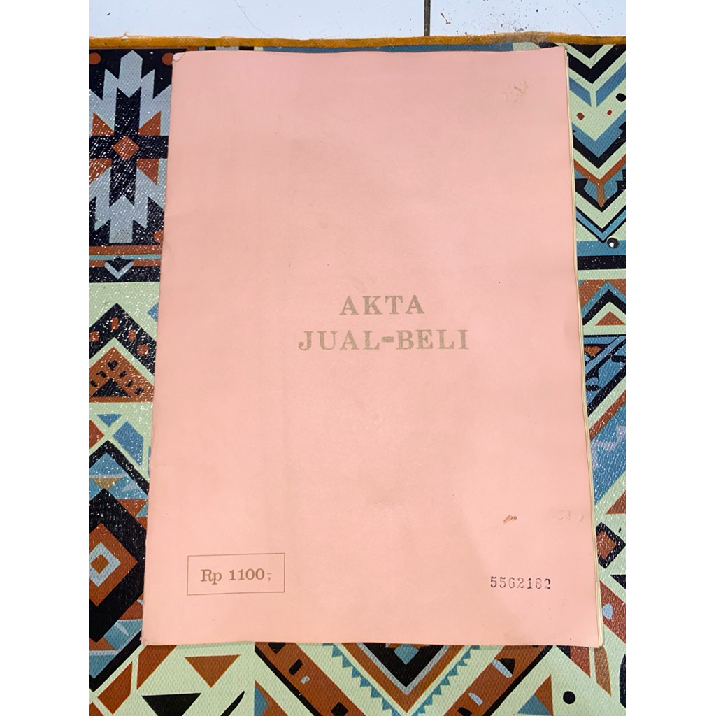 Caver Termurah & Terlengkap AKta Jual-Beli Rp.1100 Untuk tahun 1985 AJB Kosong