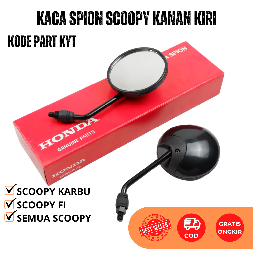 Kaca Spion Scoopy Ori KYT Spion Set Scoopy Karbu FI Scoopy NEW OLD KYT Original