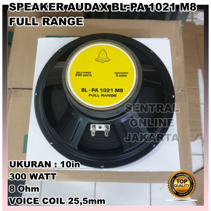SPEAKER BELL BL-PA1021 M8 FULL RANGE 300 WATT PA 1021 BL PA1021 10in 10inch MIDD BASS ORIGINAL PRODU
