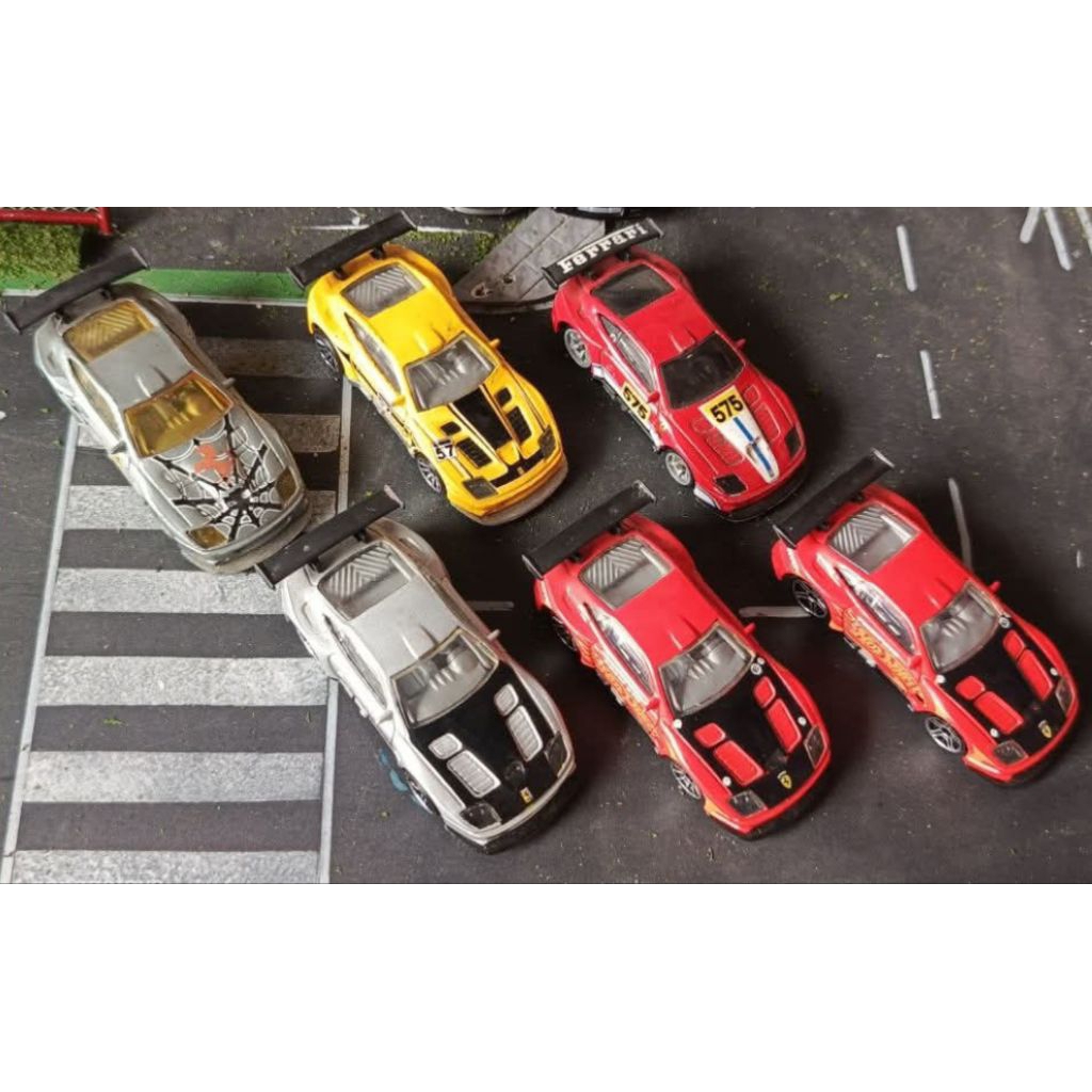 hotwheels Ferrari 575 GTC 6pc loose