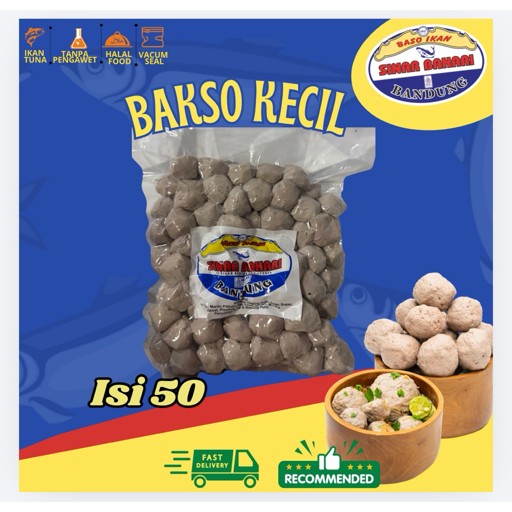 Baso Ikan KECIL isi 50 pcs // Baso IKAN SINAR BAHARI BANDUNG
