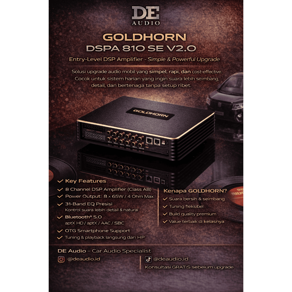 [DeAudio] GOLDHORN - DSP AMP