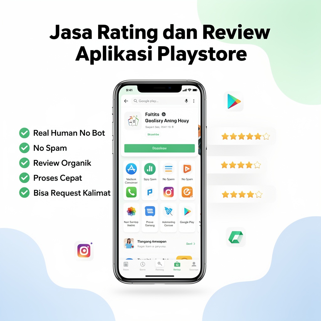Jasa download aplikasi playstore | Review aplikasi playstore real human