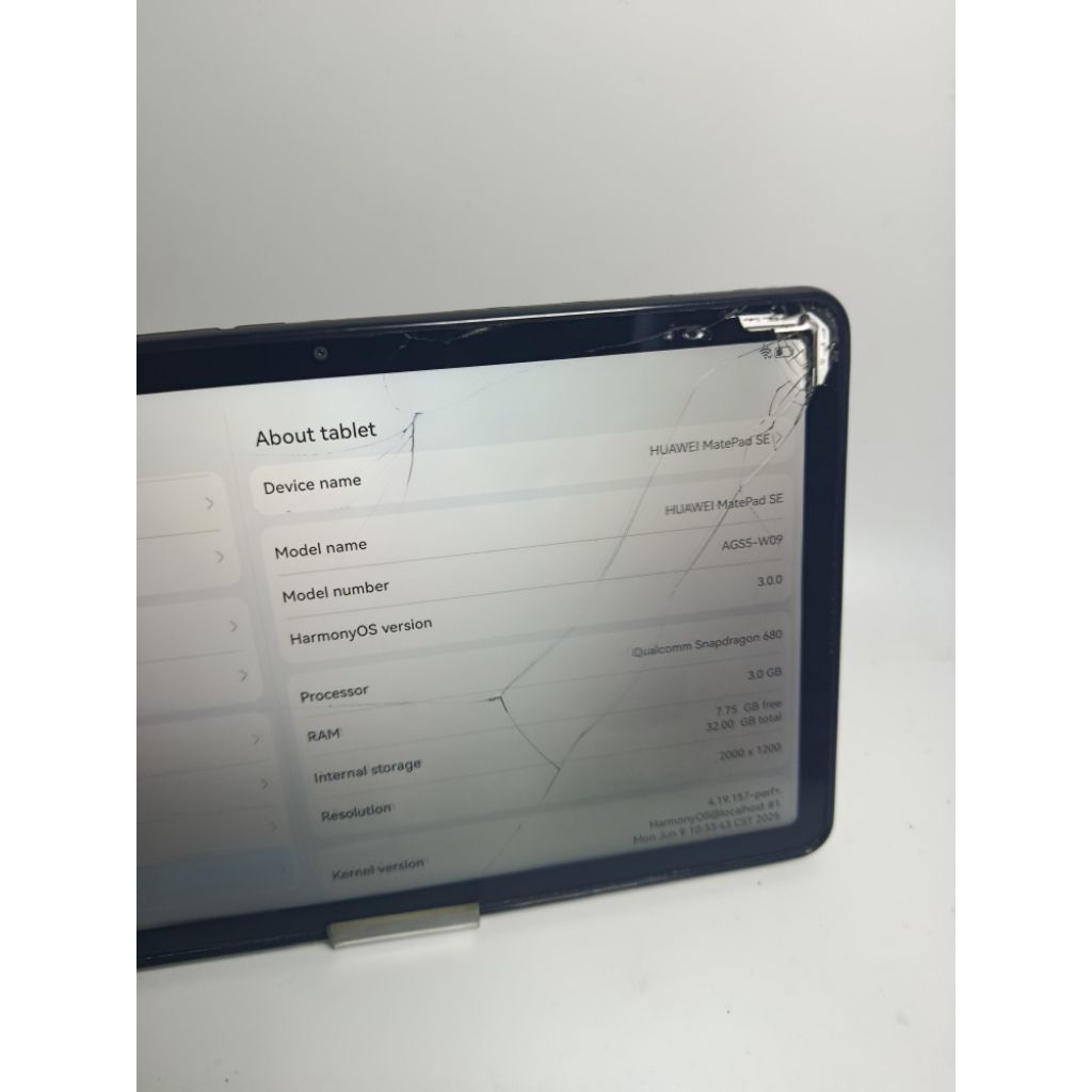 Huawei MatePad SE minus retak touch screen