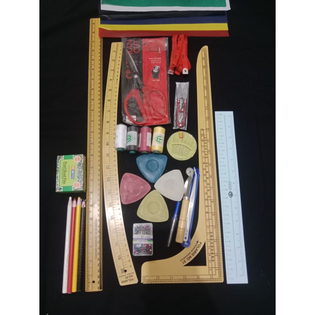 Set Penggaris Pola Jahit 17 Jenis Lengkap