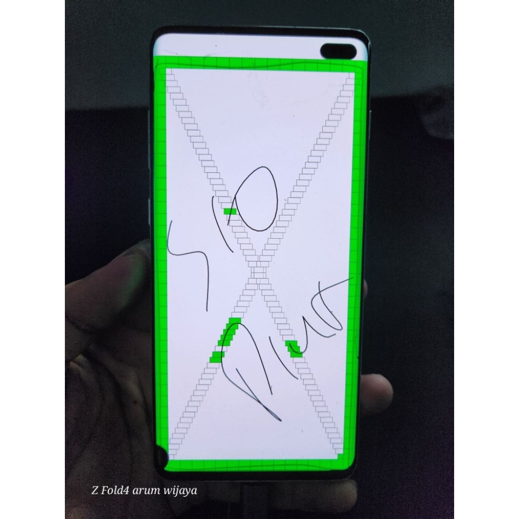 lcd samsung s10 plus original copotan minus