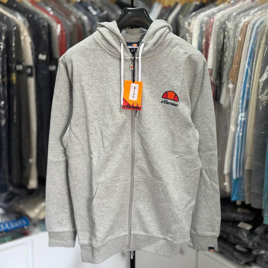 Zip Hoodie Ellesse Grey Brand New With Tags 100% Original  Size : S ( 72 X 52 ) Model TB 175 CM BB 7