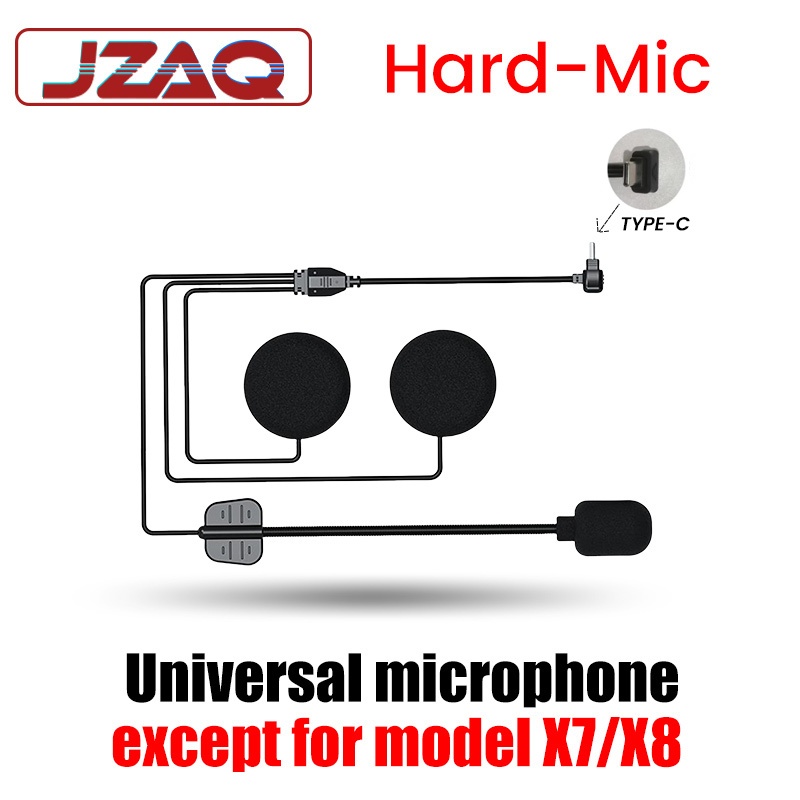JZAQ Intercom Helm Mic,Hard Mic,Soft Mic and 2IN1 Mic suit for JZAQ Model