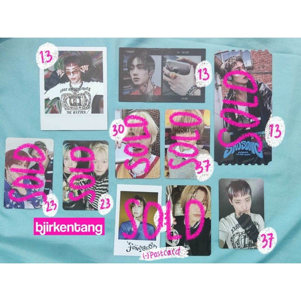 pc photocard & inclusion official p1harmony killin it sad song era keeho theo jiung intak soul jongs