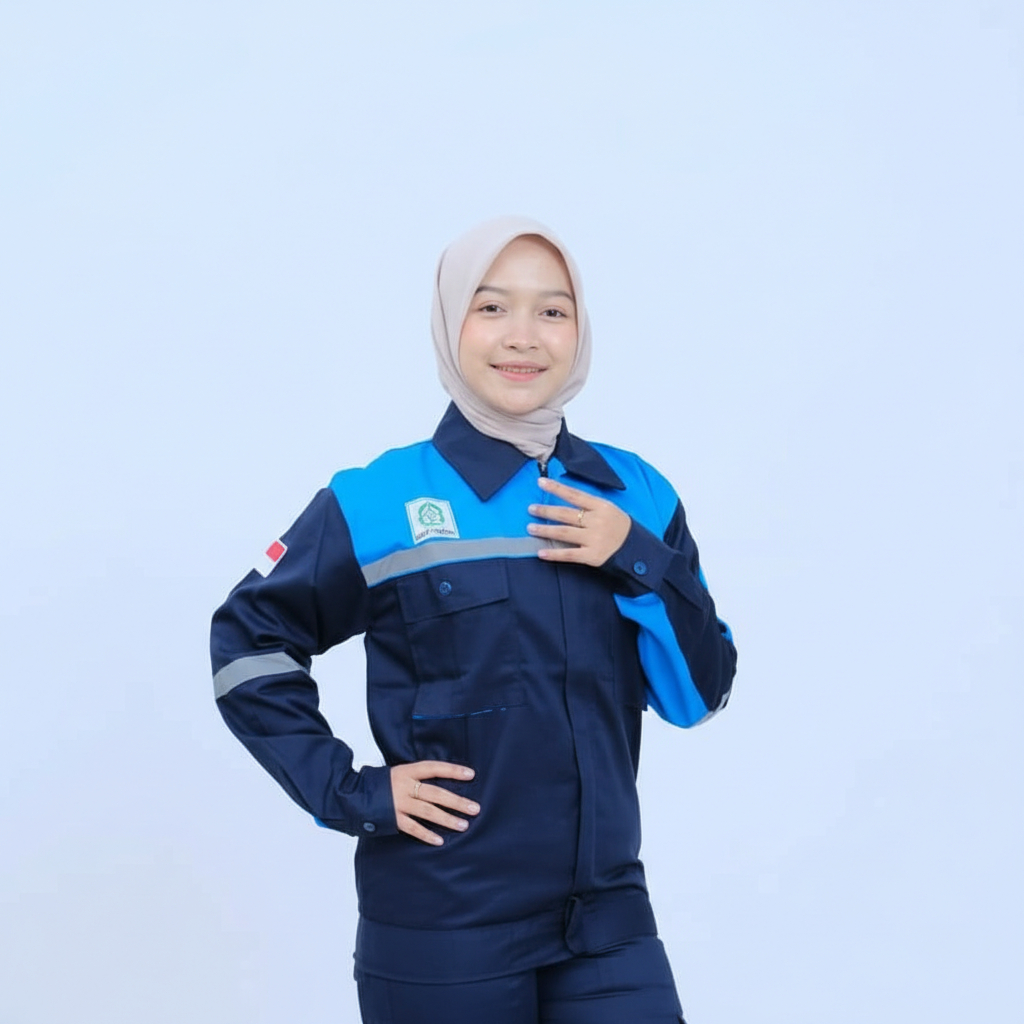 Wearpack Safety Atasan Biru Dongker Toska Baju safety k3