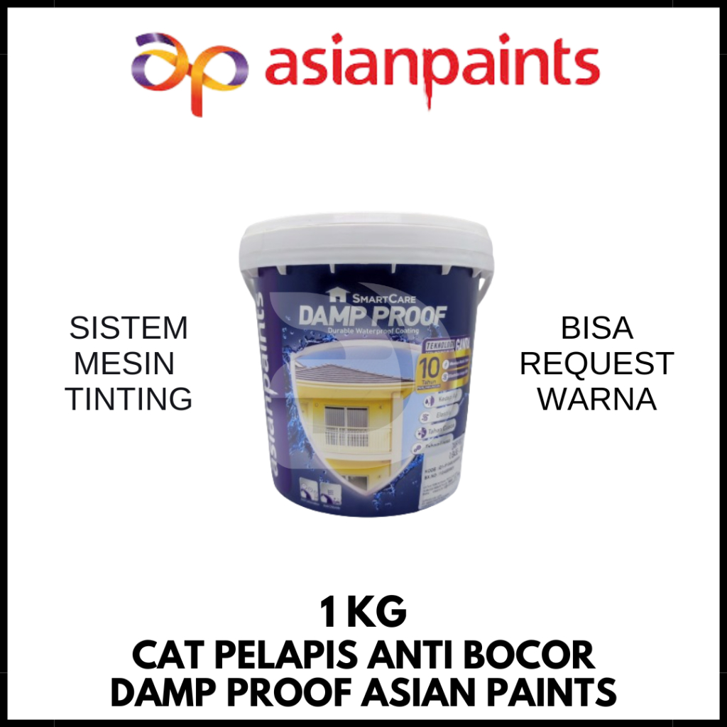 Cat Pelapis Anti Bocor Damp Proof Asian Paints 1Kg