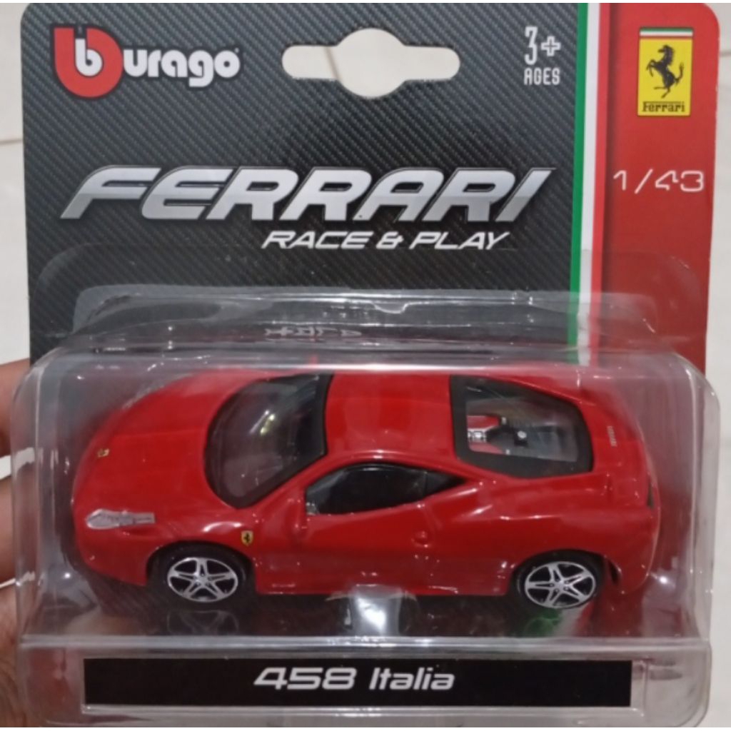 diecast burago ferrari 1/43 458 italia