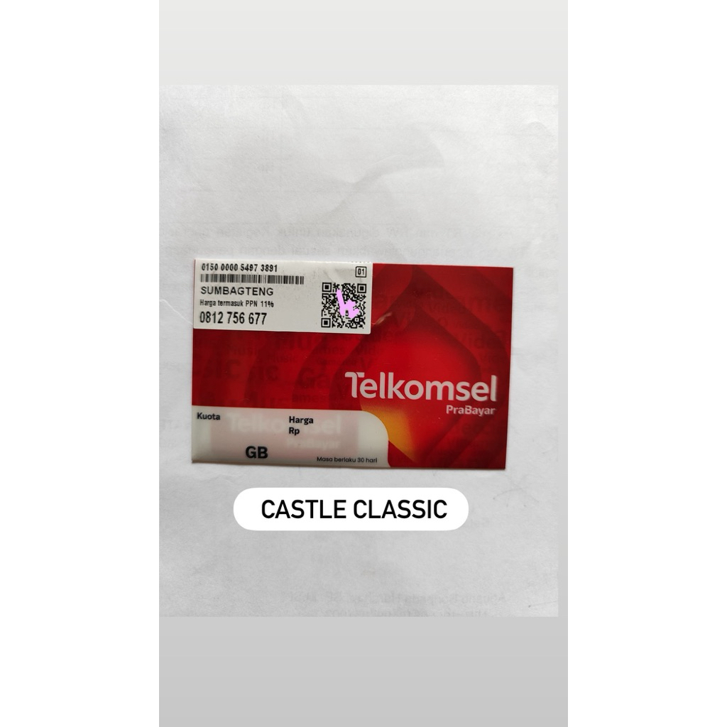 No Cantik Kartu Perdana Simpati 10 digit 0812-75-6677