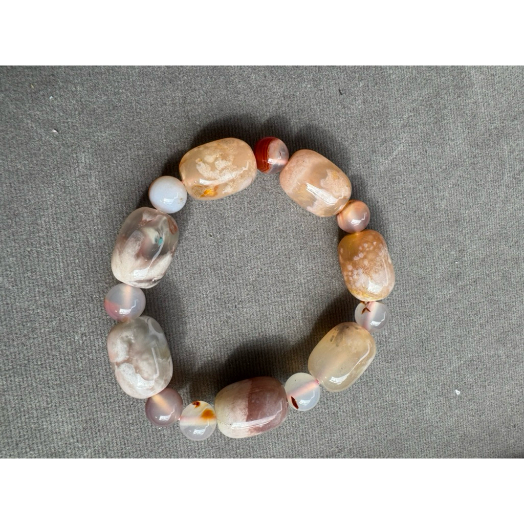 Gelang Flower Agate stone