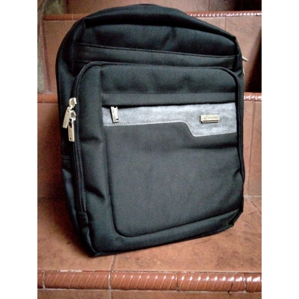 TAS RANSEL LAPTOP ELGINI ORIGINAL - Backpack Kerja Sekolah Kuliah High Capacity - Tas Punggung Anti 