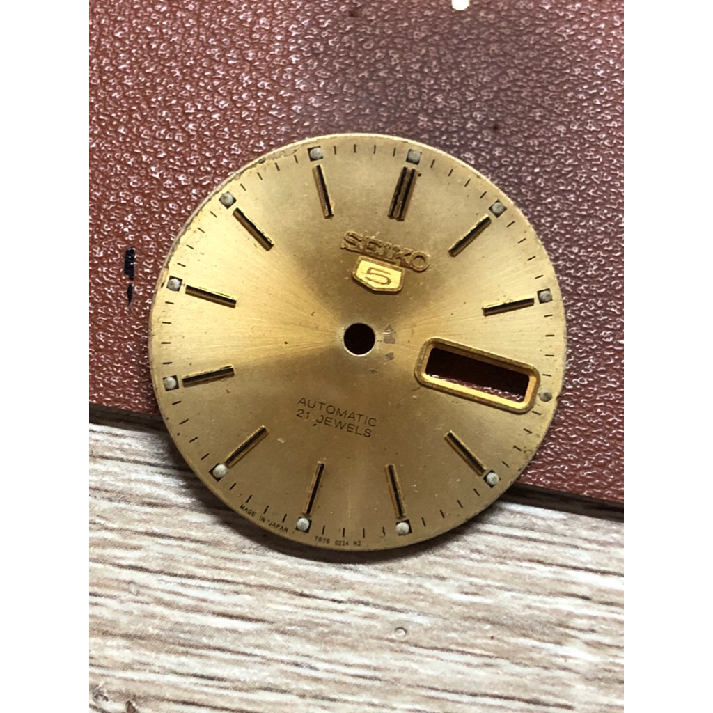 dial gold seiko 5 vintage siap pakai original