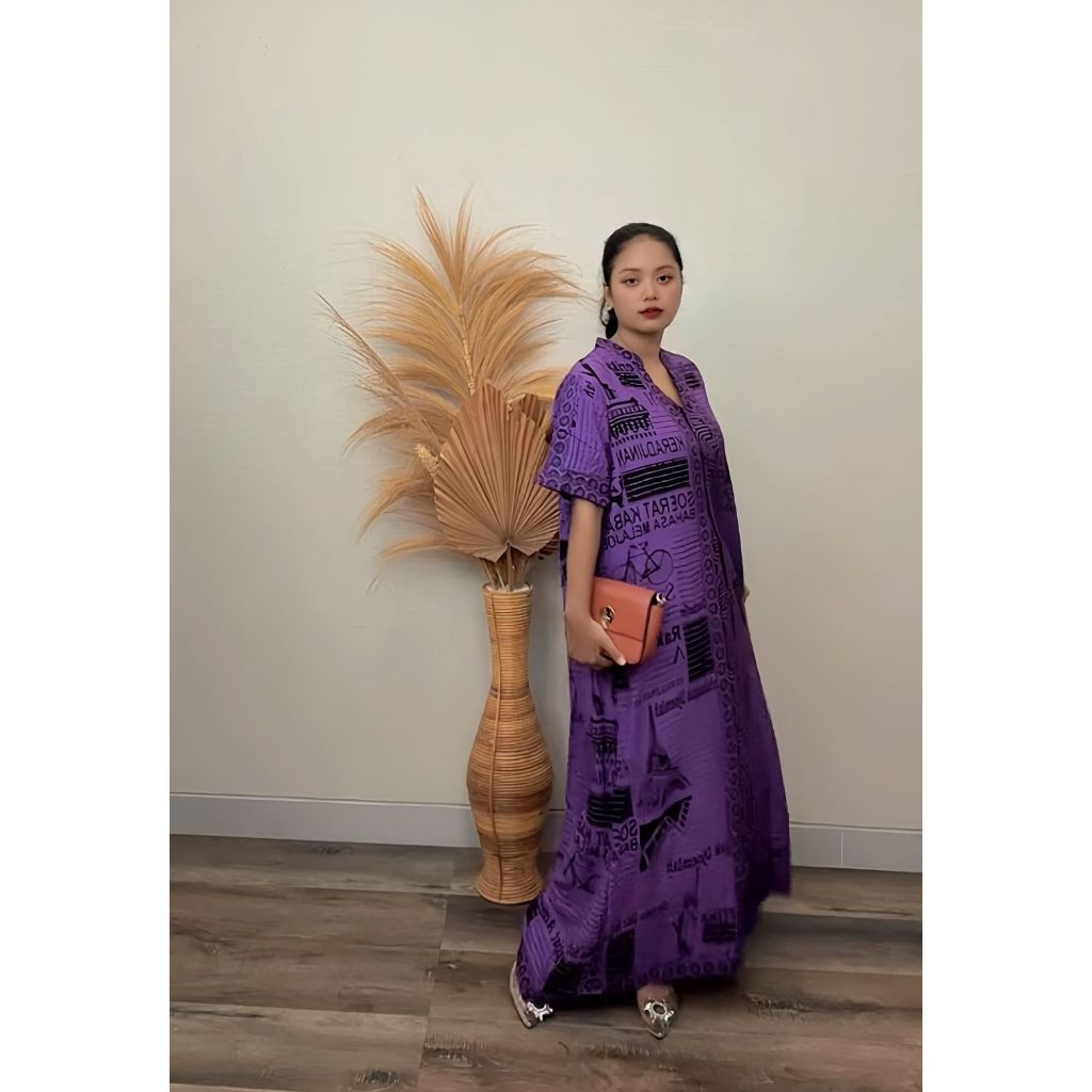 Baju Kartika Batik Homedress Ss Lipat 0040 Kerah Shanghai  Rayon Premium Busui  Friendly Daster Keki