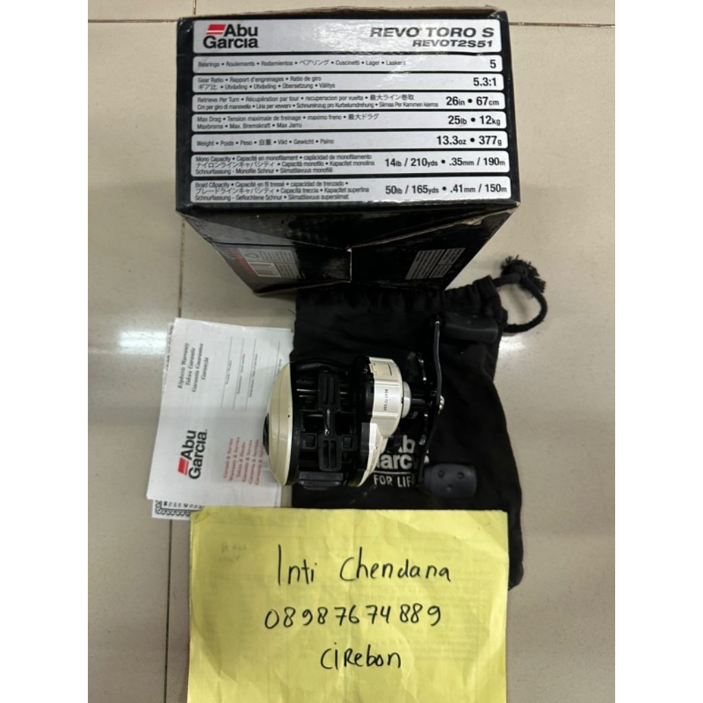 Reel Abu garcia revo toro s Revo T2S51