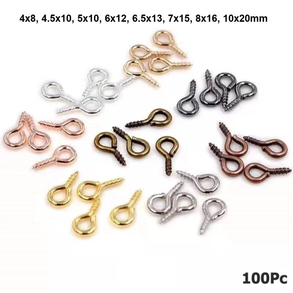 Paku Ulir /Paku Kait/paku gantungan pigura  Ukuran 4x8, 5x10, 6x12mm, 6.5x13, 7x15mm Gantungan Kunci