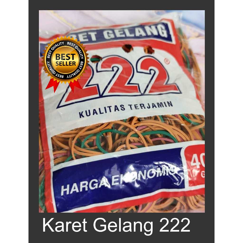 Karet Gelang 222 500GR & 400GR Warna Warni | Karet Gelang Getah 222