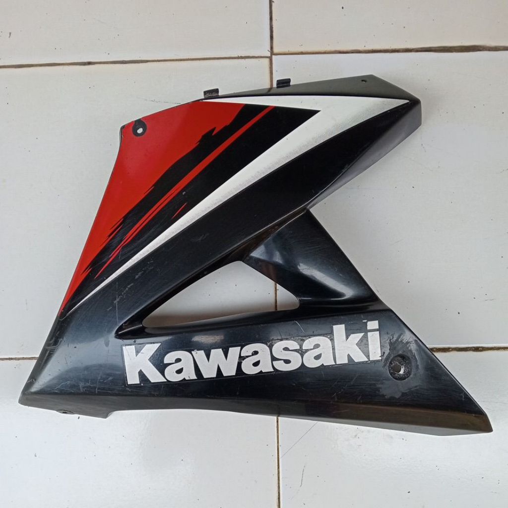 fairing pering sayap bawah kawasaki ninja rr new oren bagian kiri bekas original
