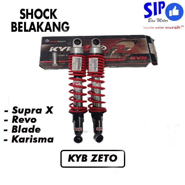 Shock Breaker KYB Zeto ZT5050 PRZ Red 340mm | Kayaba Original | Supra Non Tabung