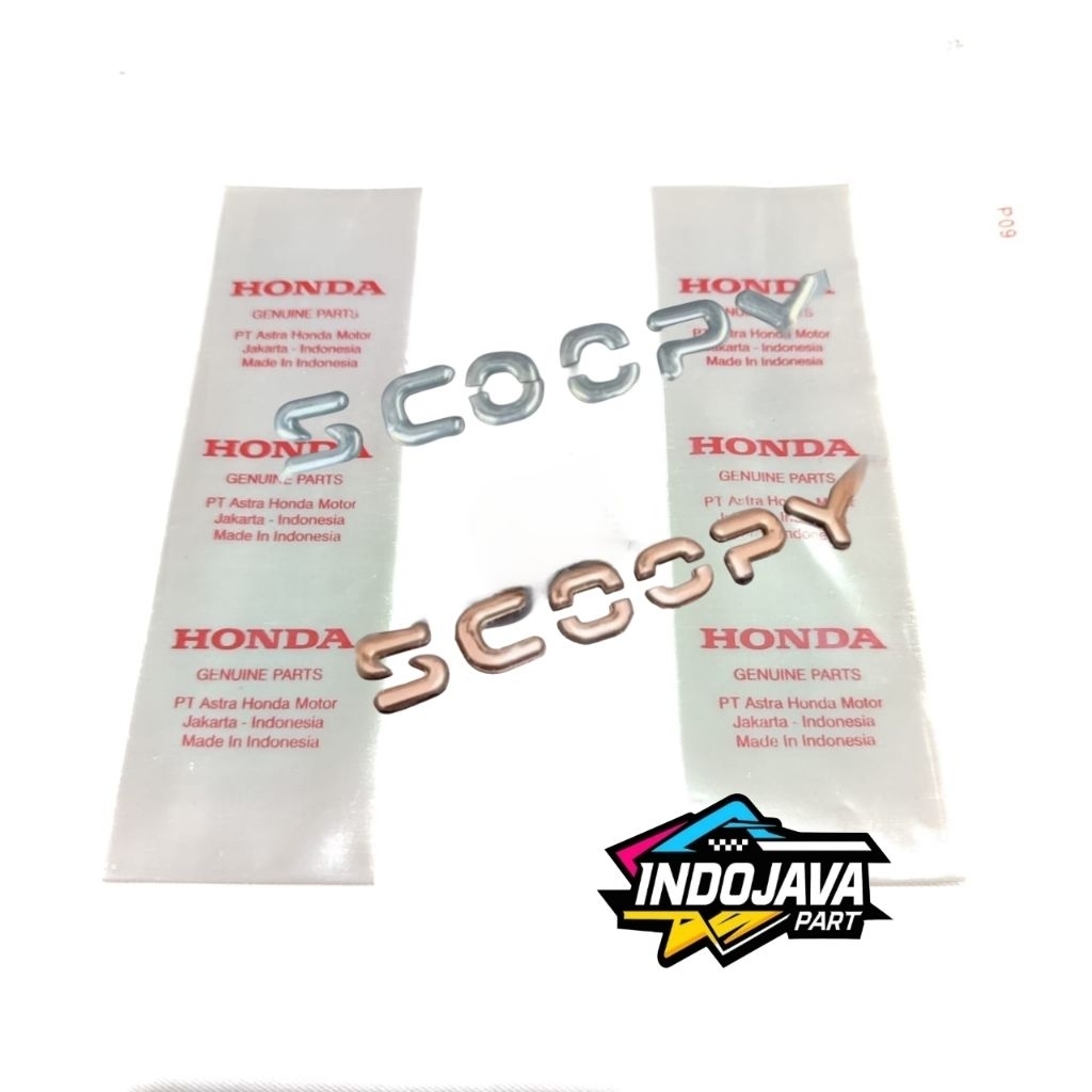 Emblem 3D SCOOPY 2025 silver lospack original