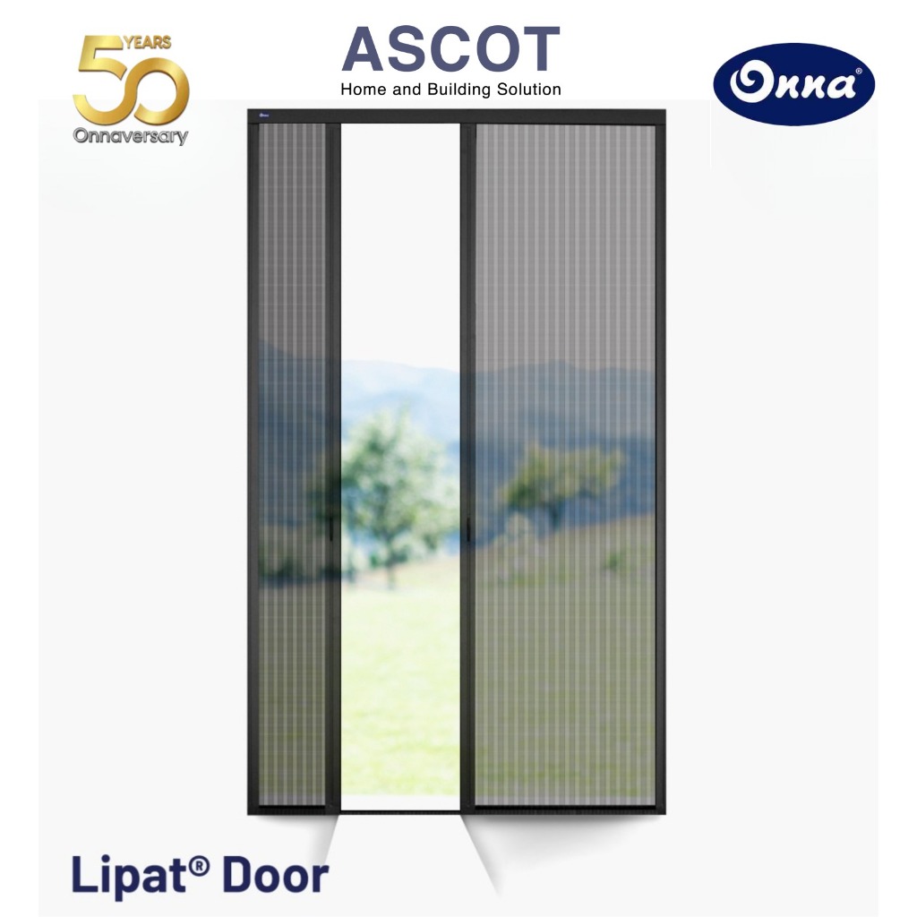 ONNA Lipat Door Pintu Lipat Kasa Nyamuk / Penyekat Ruangan Minimalis Modern (Ukuran Custom)