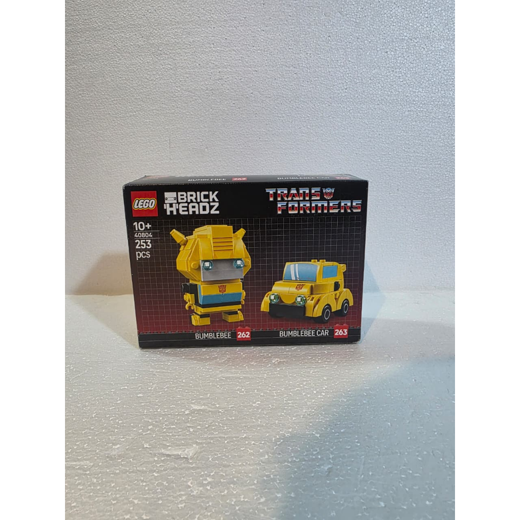 LEGO BrickHeadz 40804 Bumblebee Robot & Vehicle Mainan Anak Transformers 253 Piece