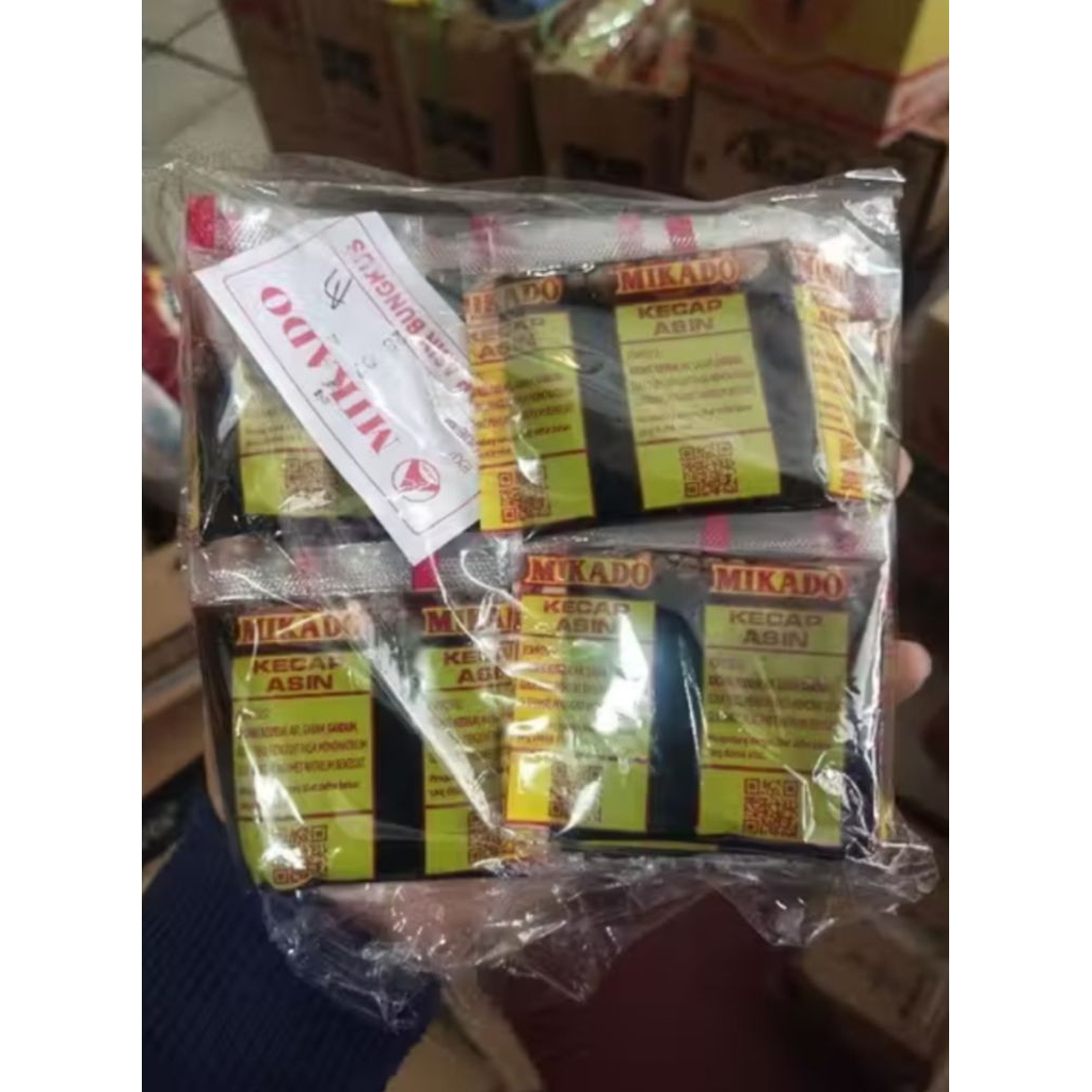 Kecap Asin Mikado Asli Palembang 1 Pak isi 20