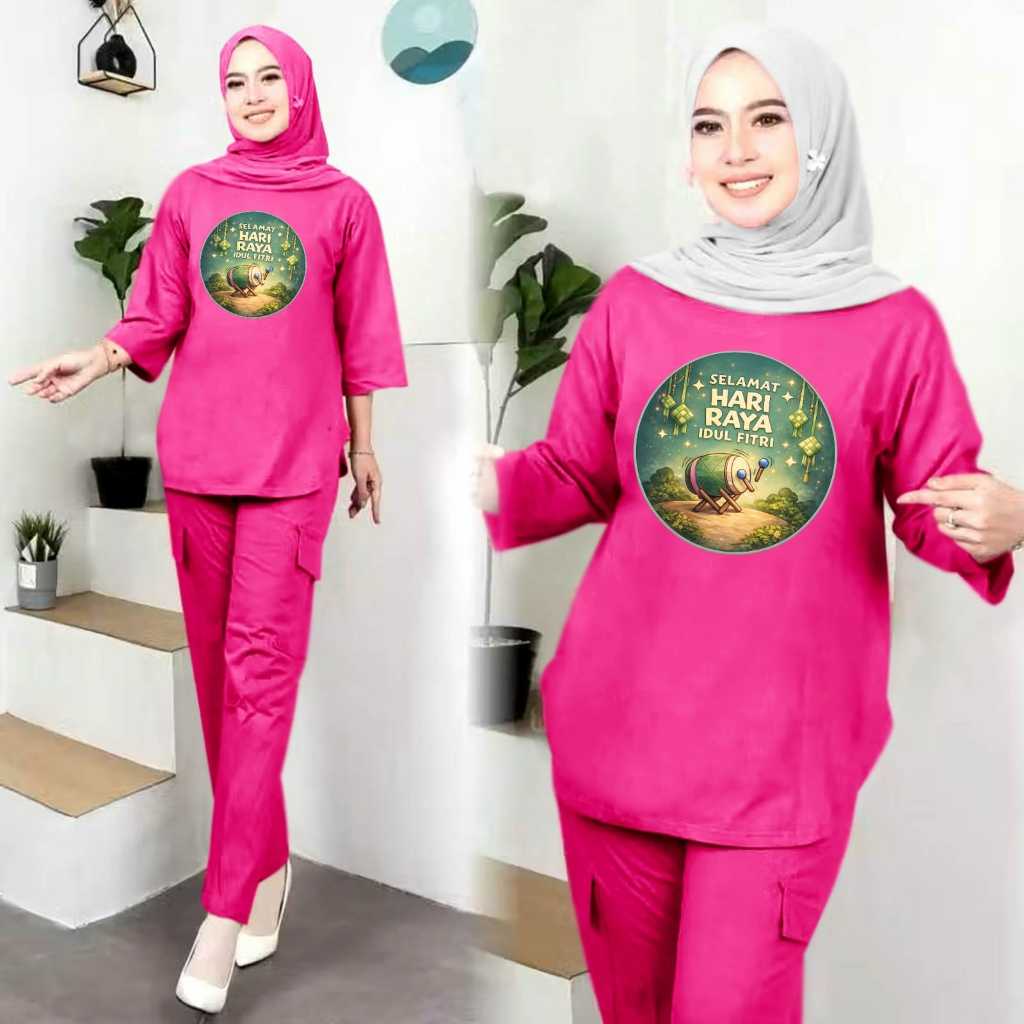 Oneset Wanita Bisa Buat Seragaman Keluarga Spesial Idul Fitri