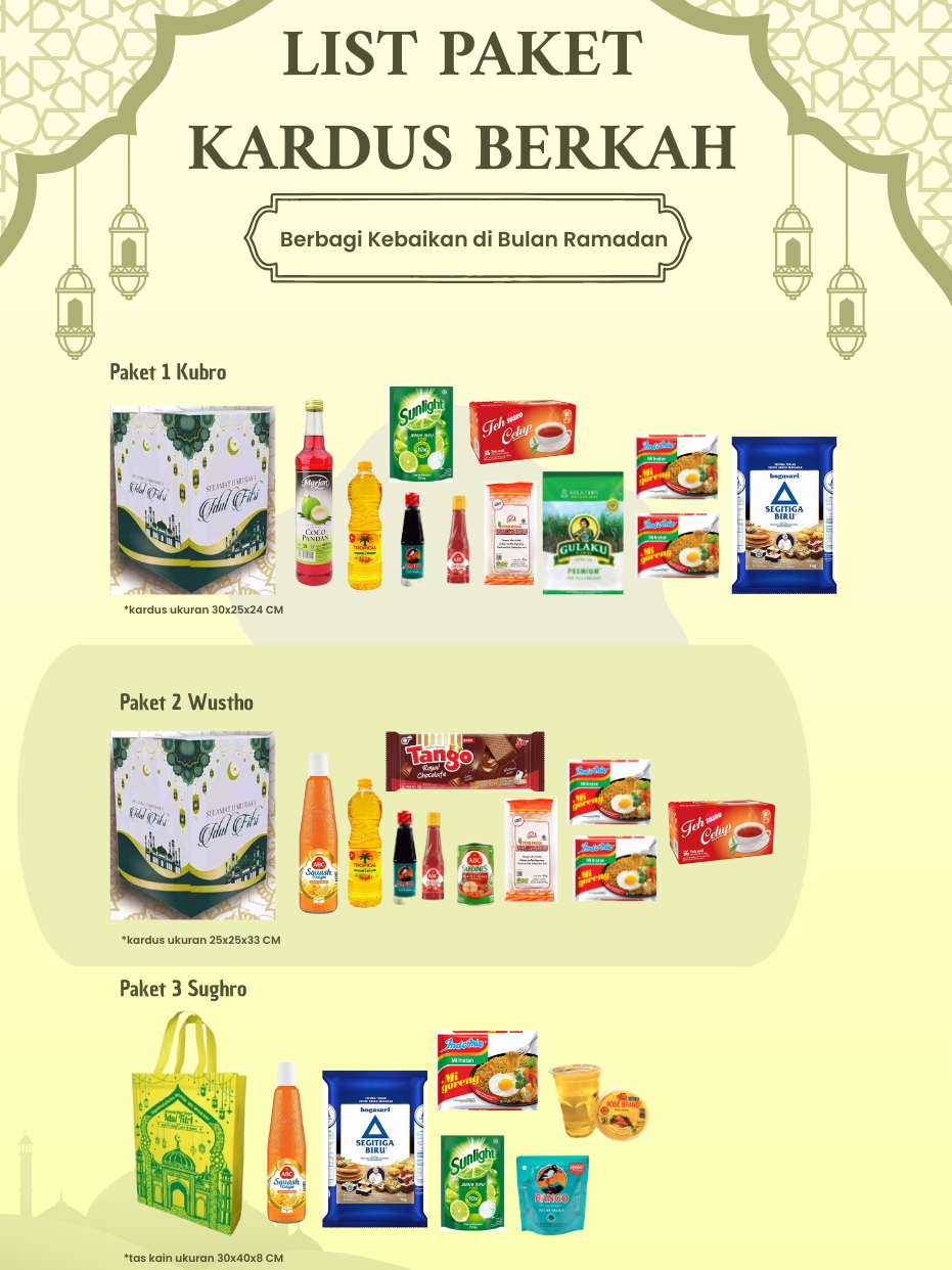 Paket Parsel Lebaran Idul Fitri 2026 l Hampers Idul Fitri 2026 l Seri Sembako