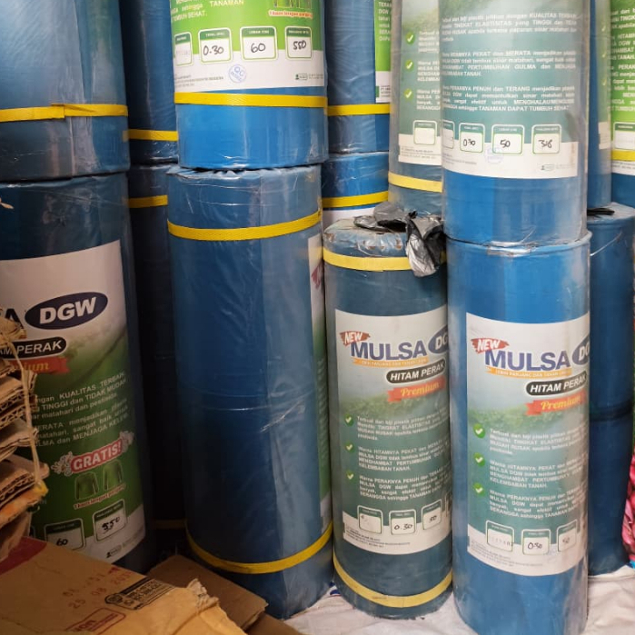 Plastik Mulsa Hitam Perak DGW Premium Lebar 120 CM Panjang 265 M -+ 9 KG