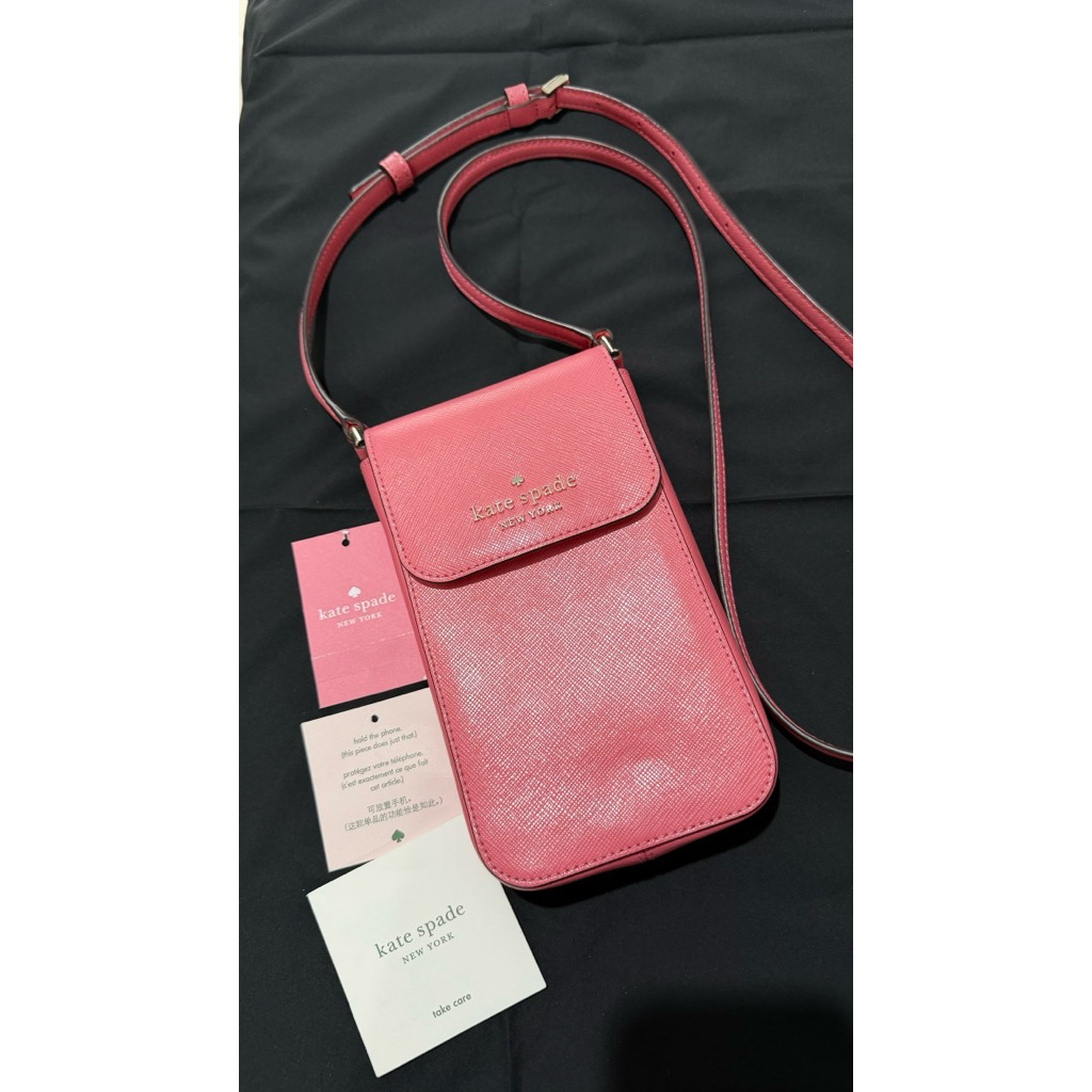[PRELOVED] Kate Spade Staci NS Flap Phone Crossbody Bag