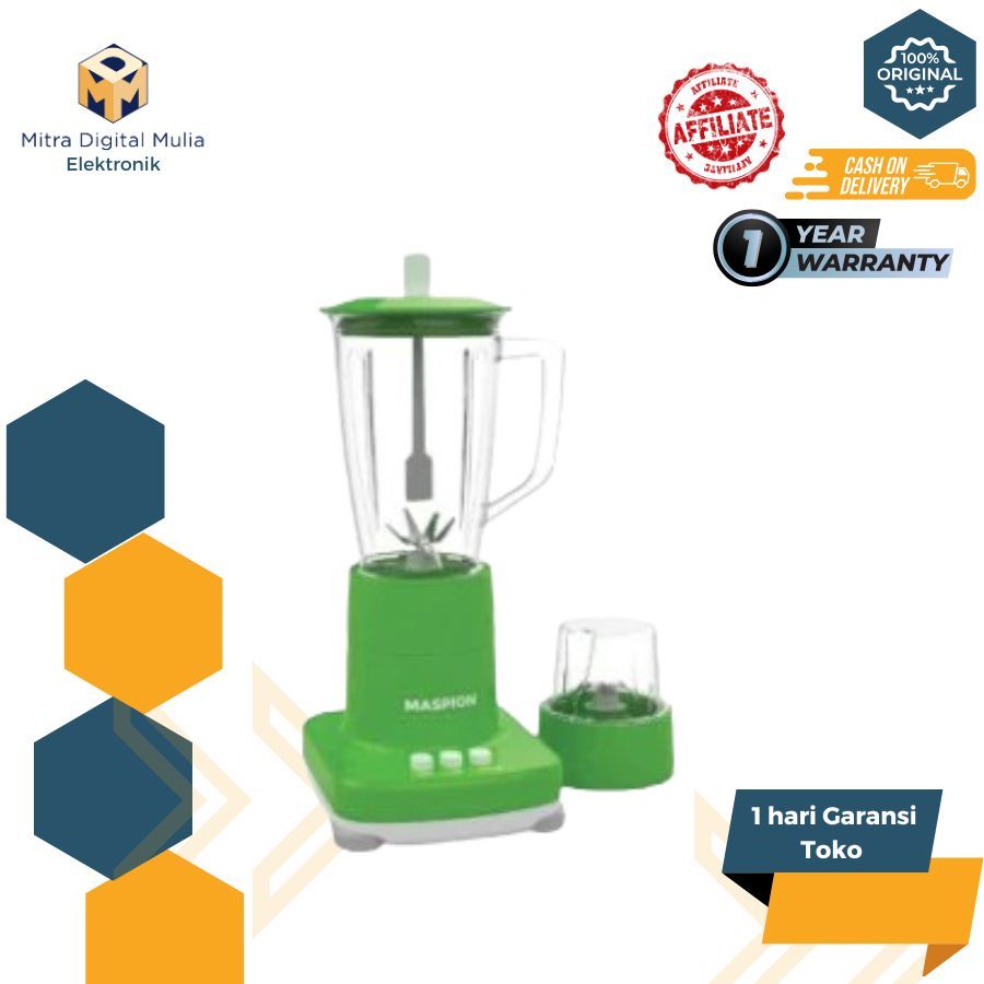 BLENDER MASPION 2IN1 MT 1272PL/MT-1272PL/MT1272PL/MT1272 PL/Blender 1Liter/MASPION BLENDER 2IN1 ORI