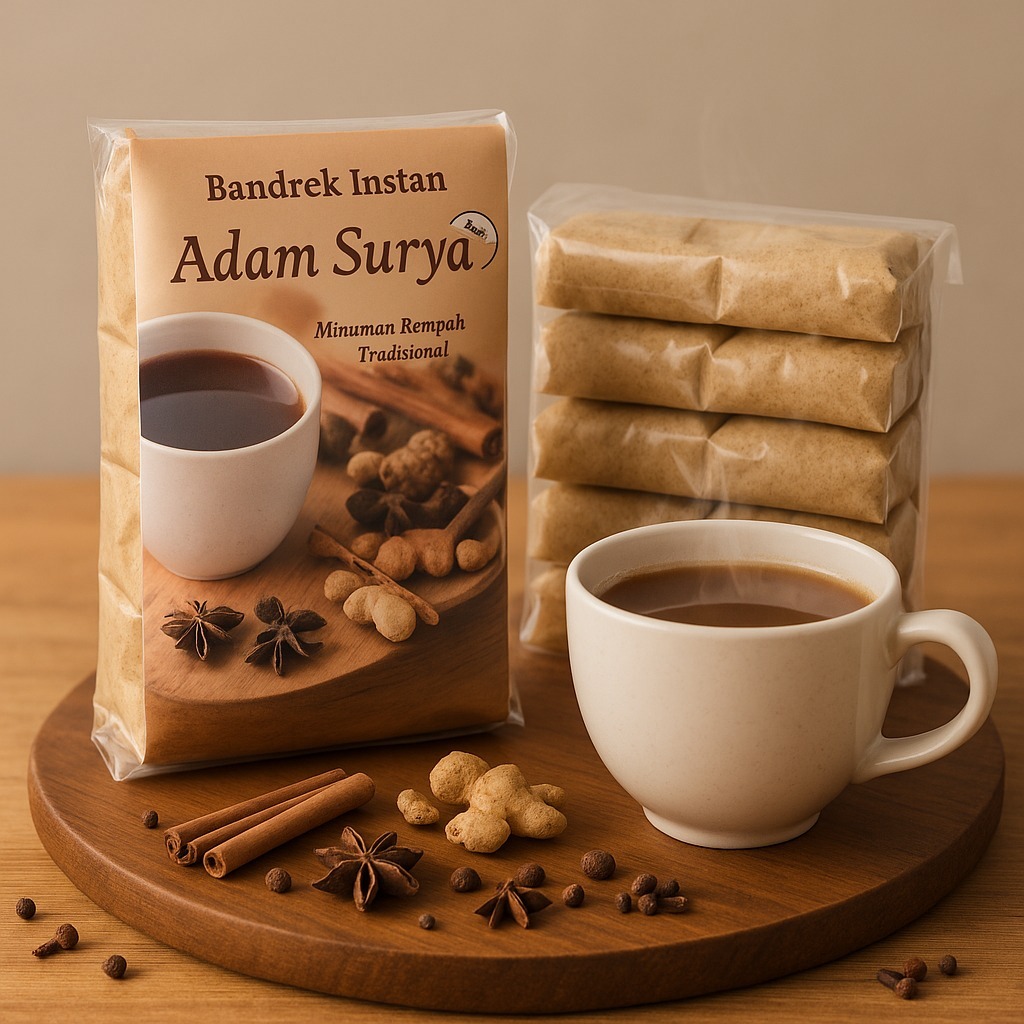 BANDREK BUBUK INSTAN ALAM SURYA PAGAR ALAM BANDREK HANGAT ALAMI BANDREK INSTAN JAHE MERAH 200 GRAM