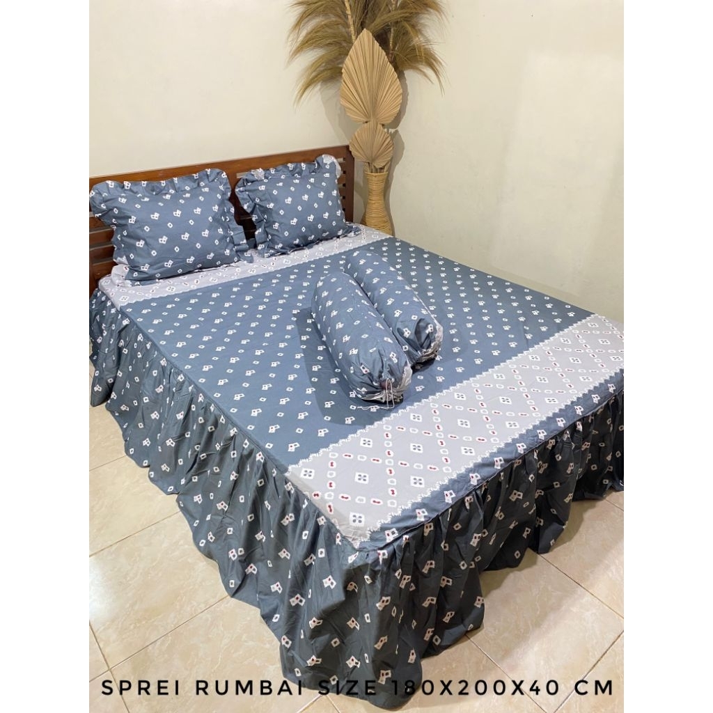 SPREI RUMBAI || Sprei rumbai 180x200x45cm || sprei rumbai homemade
