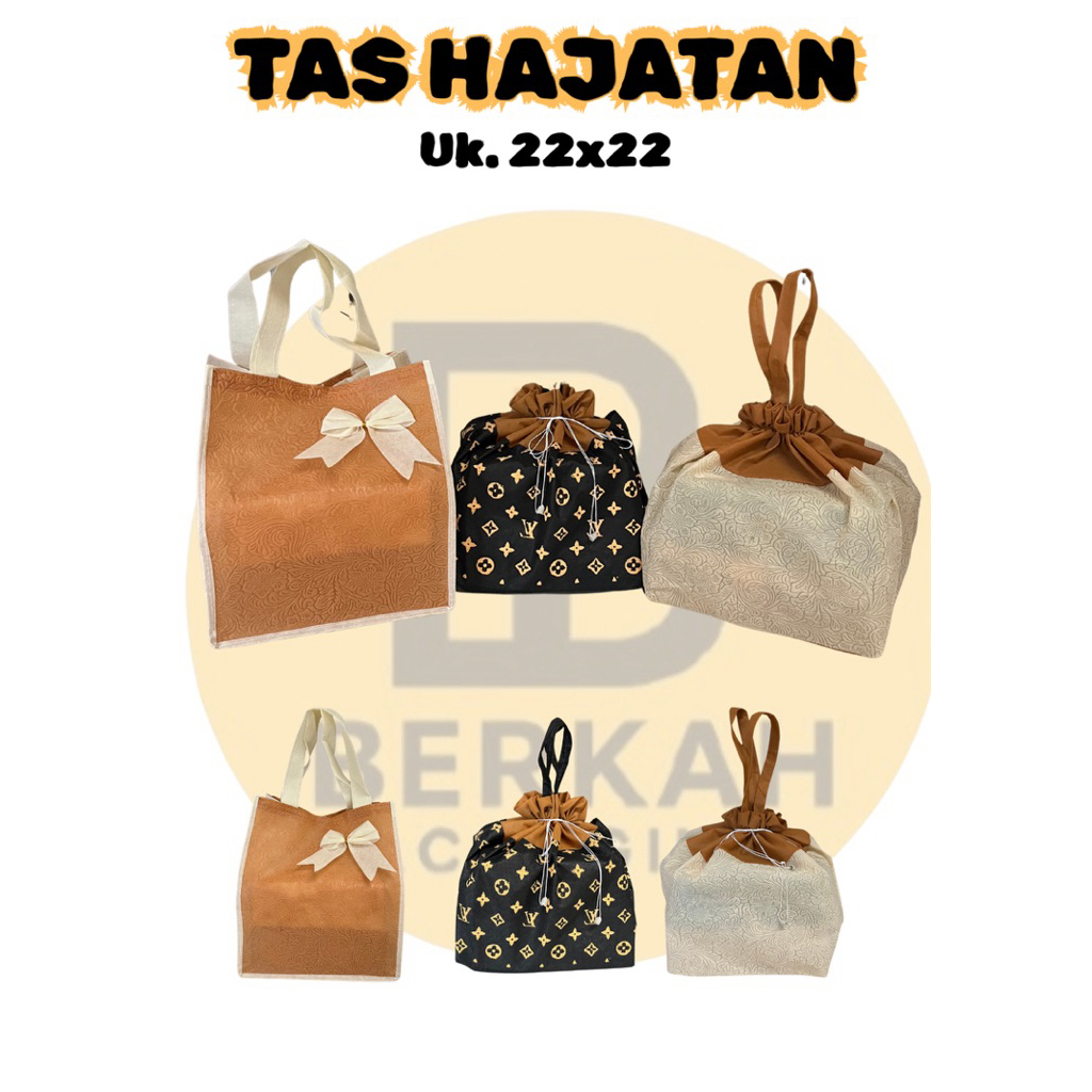 Tas Hajatan Box Embos Pita Ukuran 22*22*30 Kotak Nasi/ Tas Spunbond