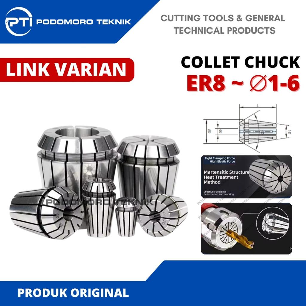 Collet ER 8 Collet Arbor Chuck ER8 Adapter Milling Penjepit Endmill Spring Collet