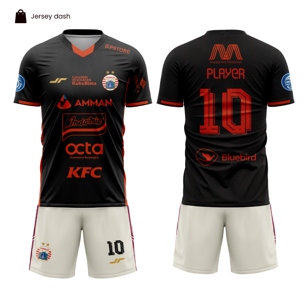 Jersey Bola PERSIJA THIRD 2022/2023 Full Printing Polyester Dryfit