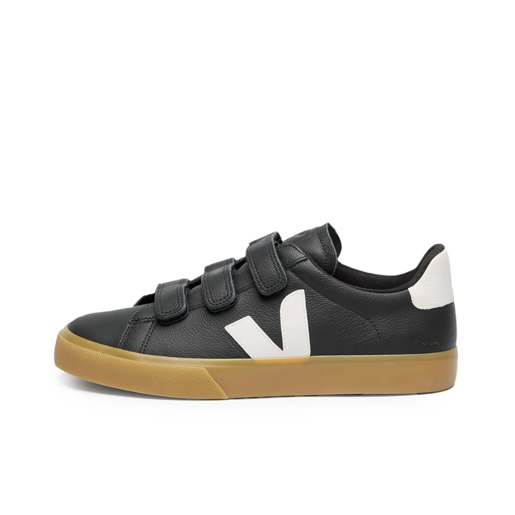 Veja Recife Leather Chromefree Black White