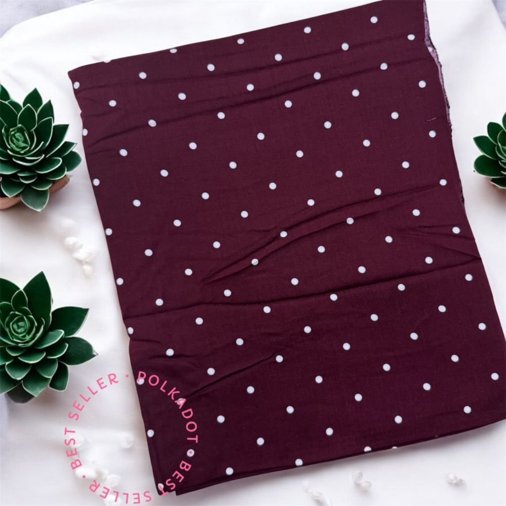 rayon motif polkadot