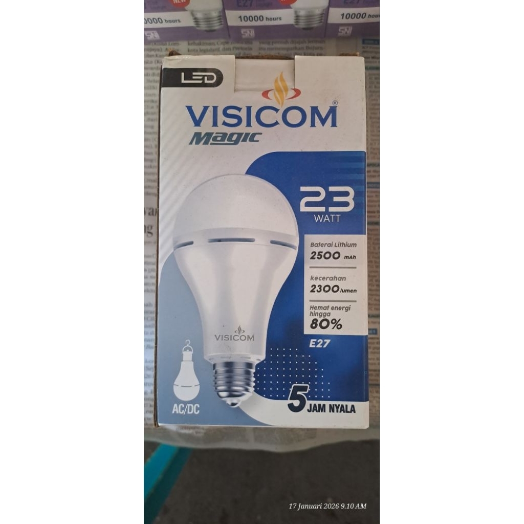 Lampu emergency Visicom (ac/dc)