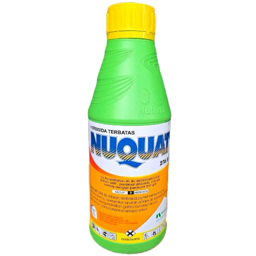 HERBISIDA NUQUAT 276 SL 1 LITER NUFARM/Racun BAKAR Rumput Gulma daun lebar, teki 1L