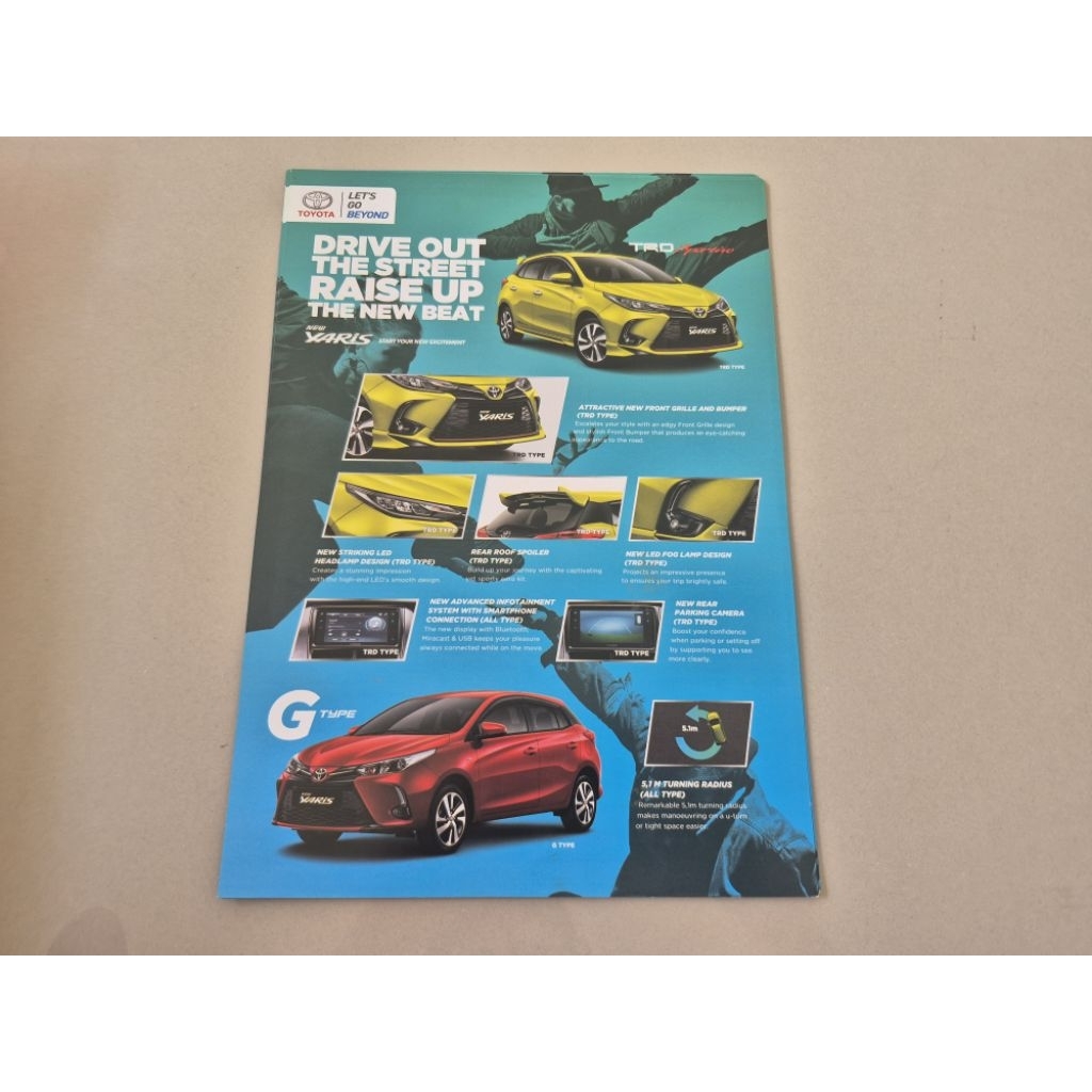 brosur katalog mobil toyota yaris 2020 flyer