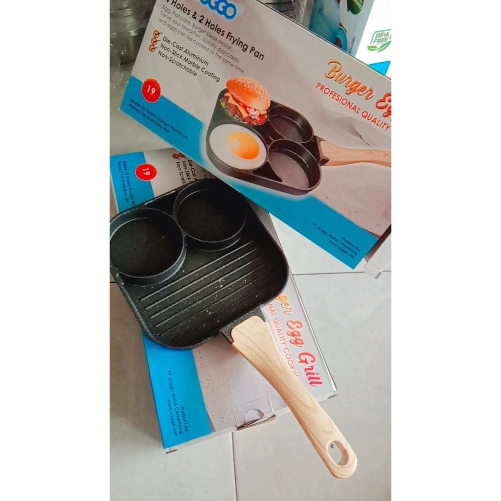 frying pan 4 lubang