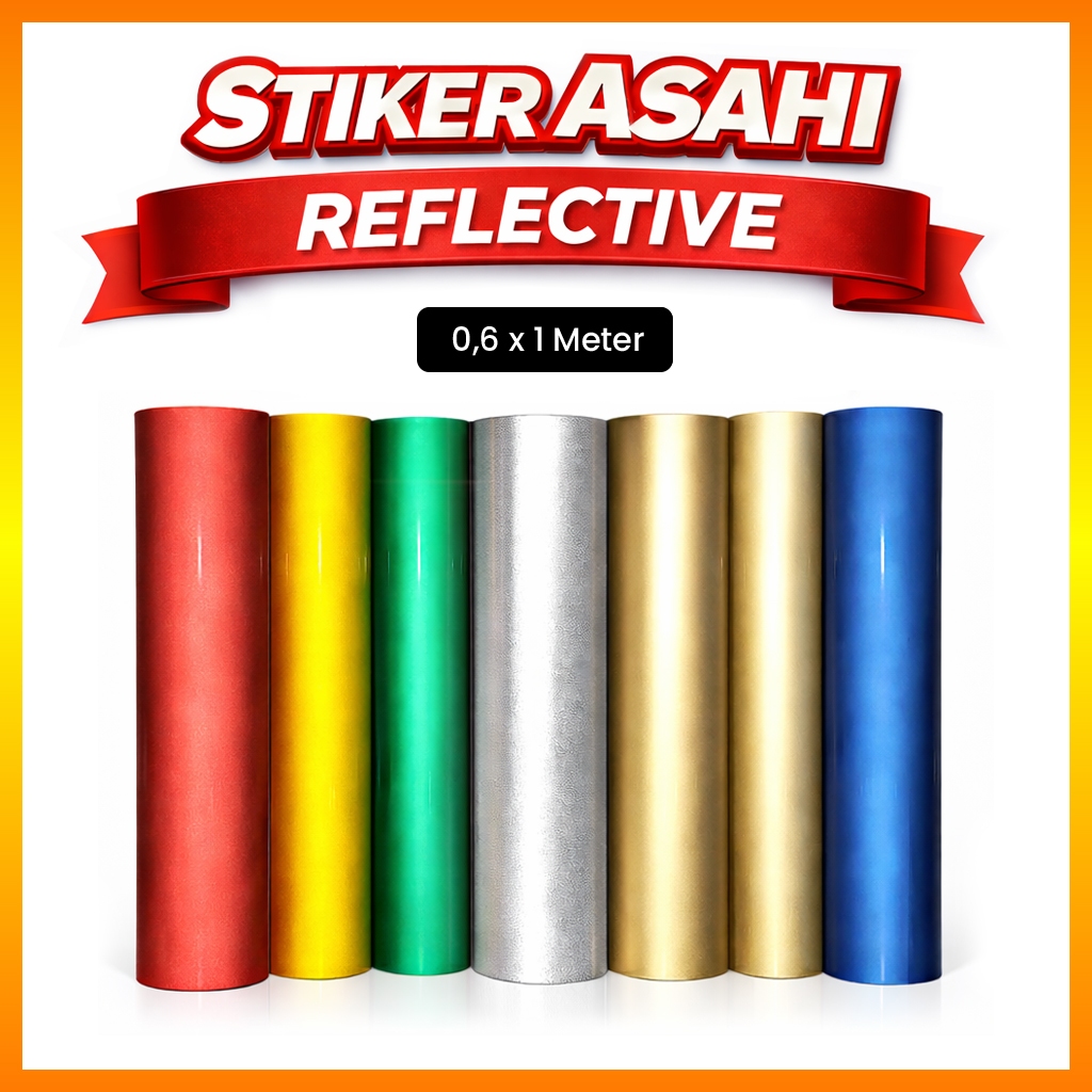 Stiker ASAHI Reflektif L.60cm / Asahi Reflective Stiker Skotlet Reflector L.60cm x 100cm