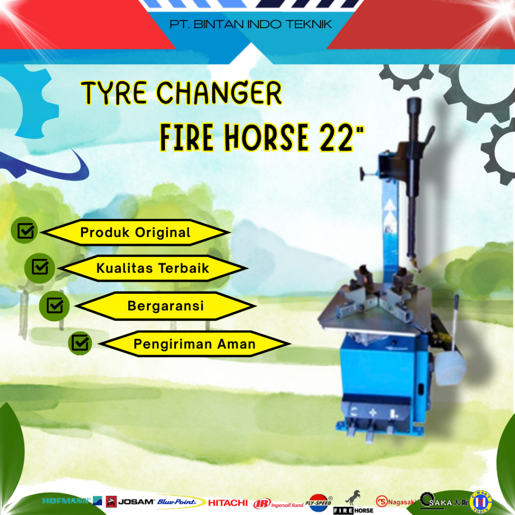 Fire Horse Tyre Changer Ring 22" Alat Buka Ban Semi Otomatis